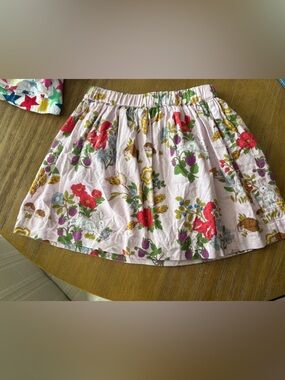 Boden Lavender Animal &  Floral print Skirt size 6-7